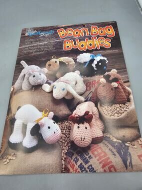 The Needlecraft Shop S21103 Bean Bag Buddies Vintage Crochet Pattern 1992 Toys